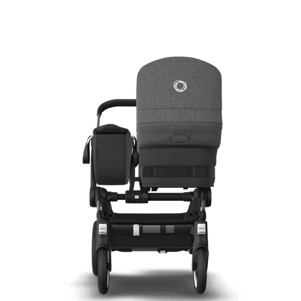 Bugaboo Donkey 5 mono complete - grey melange/graphite stel- Søskende/Tvillingevogne|Kombivogne Med Ergonomiske Sæder
