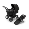 Bugaboo Donkey 5 mono complete - midnight black/black stel- Søskende/Tvillingevogne|Kombivogne Med Ergonomiske Sæder