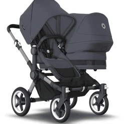 Bugaboo Donkey 5 søskendevogn complete - stormy blue/graphite stel- Søskende/Tvillingevogne