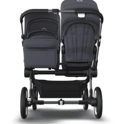 Bugaboo Donkey 5 søskendevogn complete - stormy blue/graphite stel- Søskende/Tvillingevogne