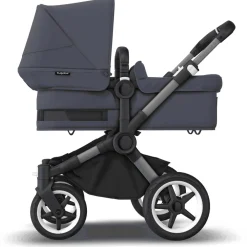 Bugaboo Donkey 5 søskendevogn complete - stormy blue/graphite stel- Søskende/Tvillingevogne