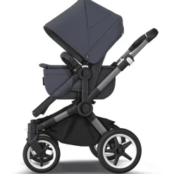 Bugaboo Donkey 5 søskendevogn complete - stormy blue/graphite stel- Søskende/Tvillingevogne