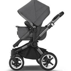 Bugaboo Donkey 5 søskendevogn complete - grey melange/graphite stel- Søskende/Tvillingevogne