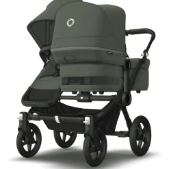 Bugaboo Donkey 5 søskendevogn complete - forest green/black stel- Søskende/Tvillingevogne