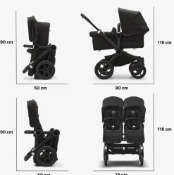 Bugaboo Donkey 5 Twin - desert taupe- Søskende/Tvillingevogne