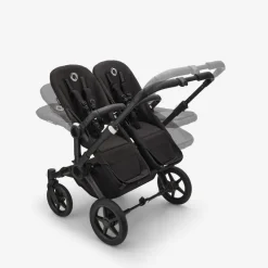 Bugaboo Donkey 5 Twin - midnight black- Søskende/Tvillingevogne