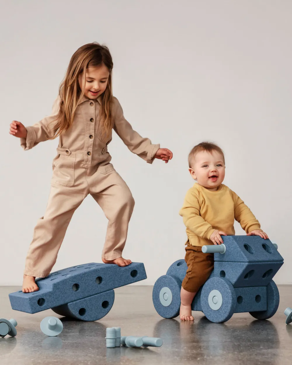 MODU Dreamer Set Deep Blue / Sky Blue- Store Byggesæt|Tumlemøbler