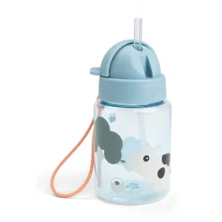 Done By Deer Drikkedunk m/sugerør Tiny farm Blå- Madkasser & Drikkedunke