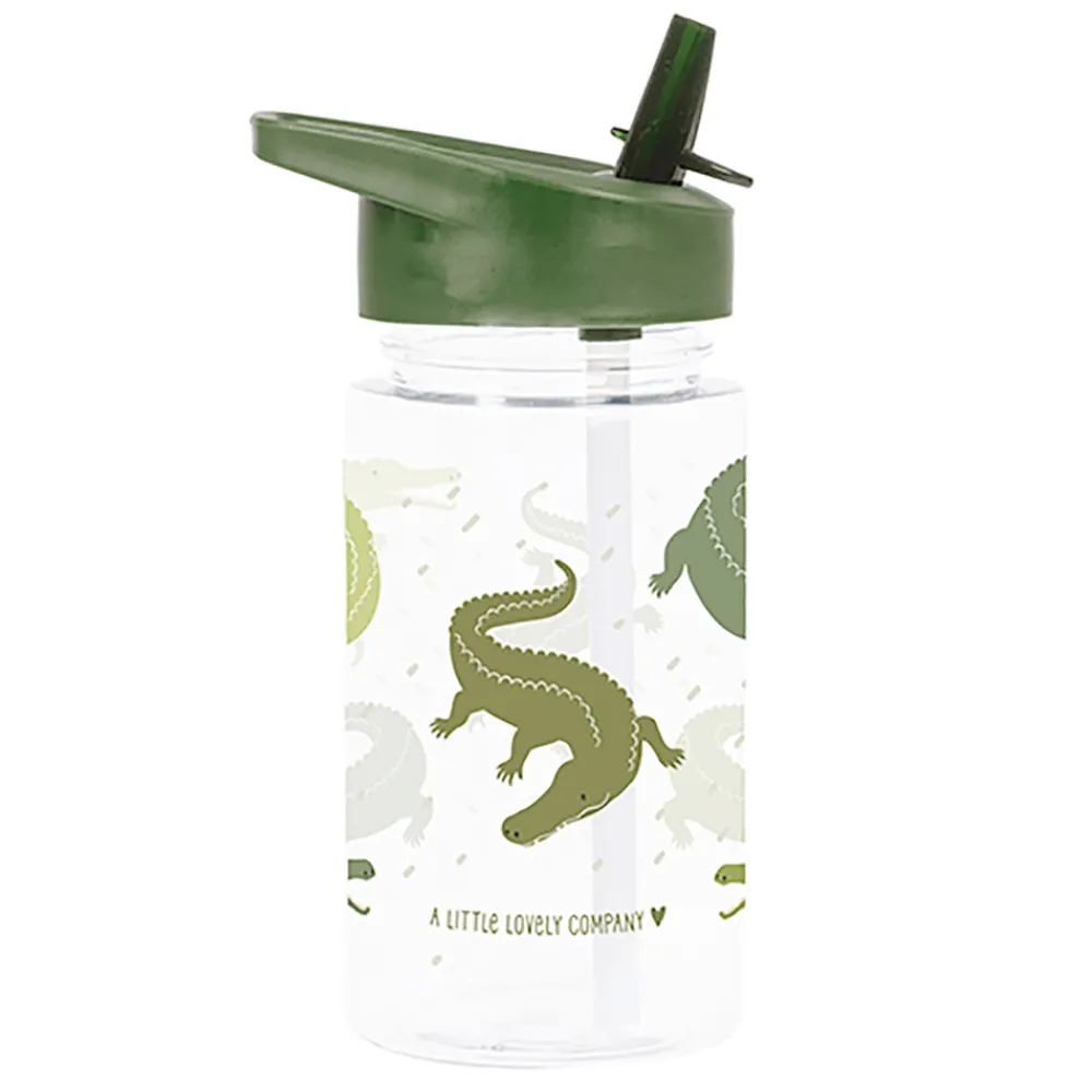 A Little Lovely Company Drink bottle: Crocodiles- Madkasser & Drikkedunke