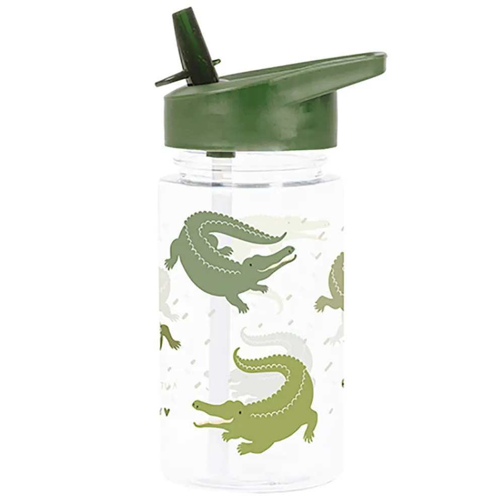 A Little Lovely Company Drink bottle: Crocodiles- Madkasser & Drikkedunke