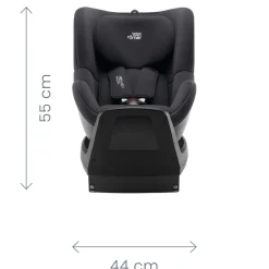 Britax Römer Dualfix M PLUS - midnight grey- Autostole Med Integreret Baser|Autostole 61-105 Cm (3 Mdr.-4 År)