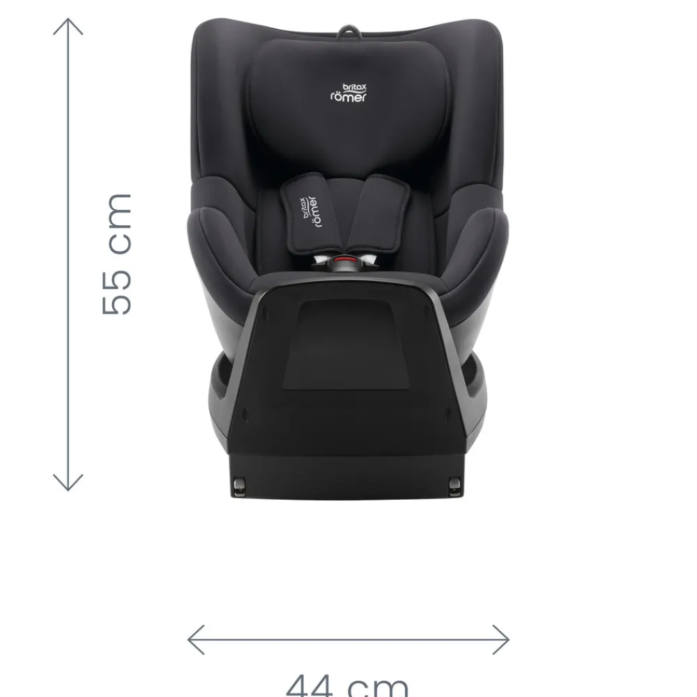 Britax Römer Dualfix M PLUS - midnight grey- Autostole Med Integreret Baser|Autostole 61-105 Cm (3 Mdr.-4 År)