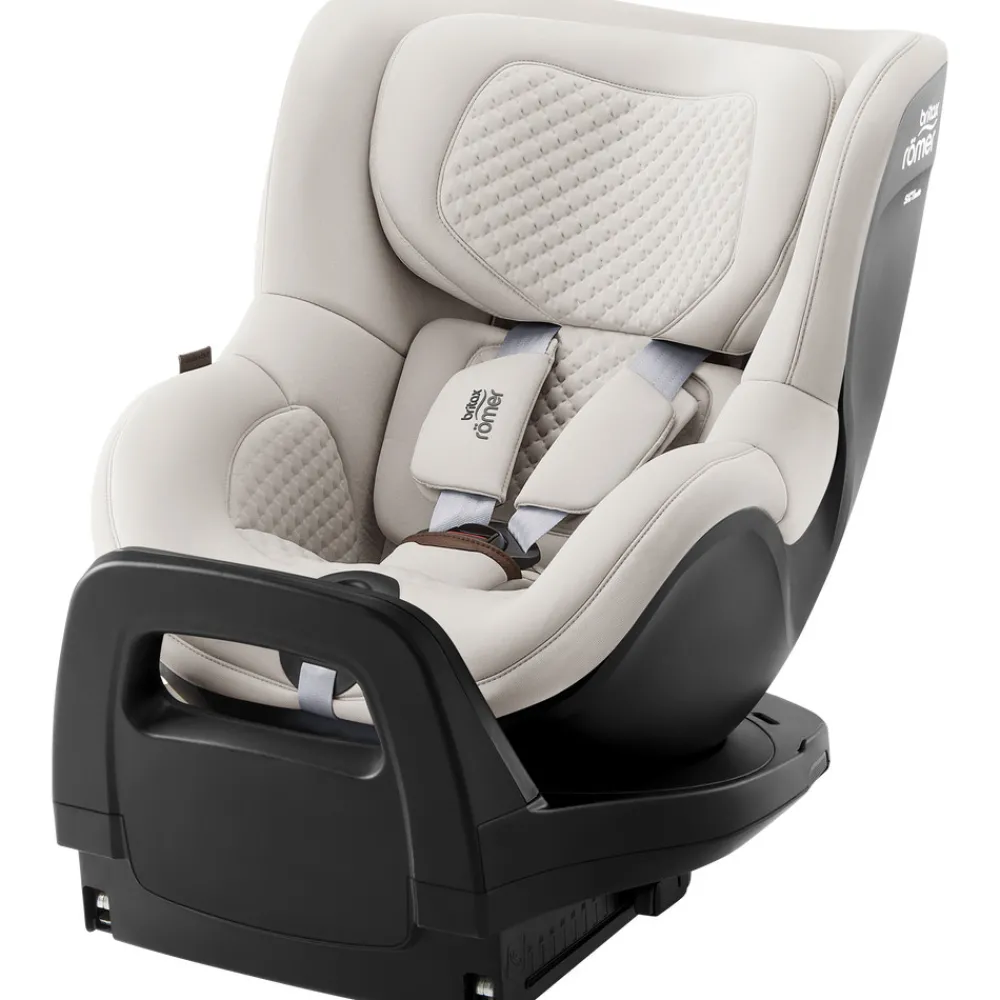 Britax Römer Dualfix Pro M Lux - Soft Taupe- Autostole Med Integreret Baser|Autostole 61-105 Cm (3 Mdr.-4 År)