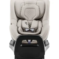 Britax Römer Dualfix Pro M Lux - Soft Taupe- Autostole Med Integreret Baser|Autostole 61-105 Cm (3 Mdr.-4 År)