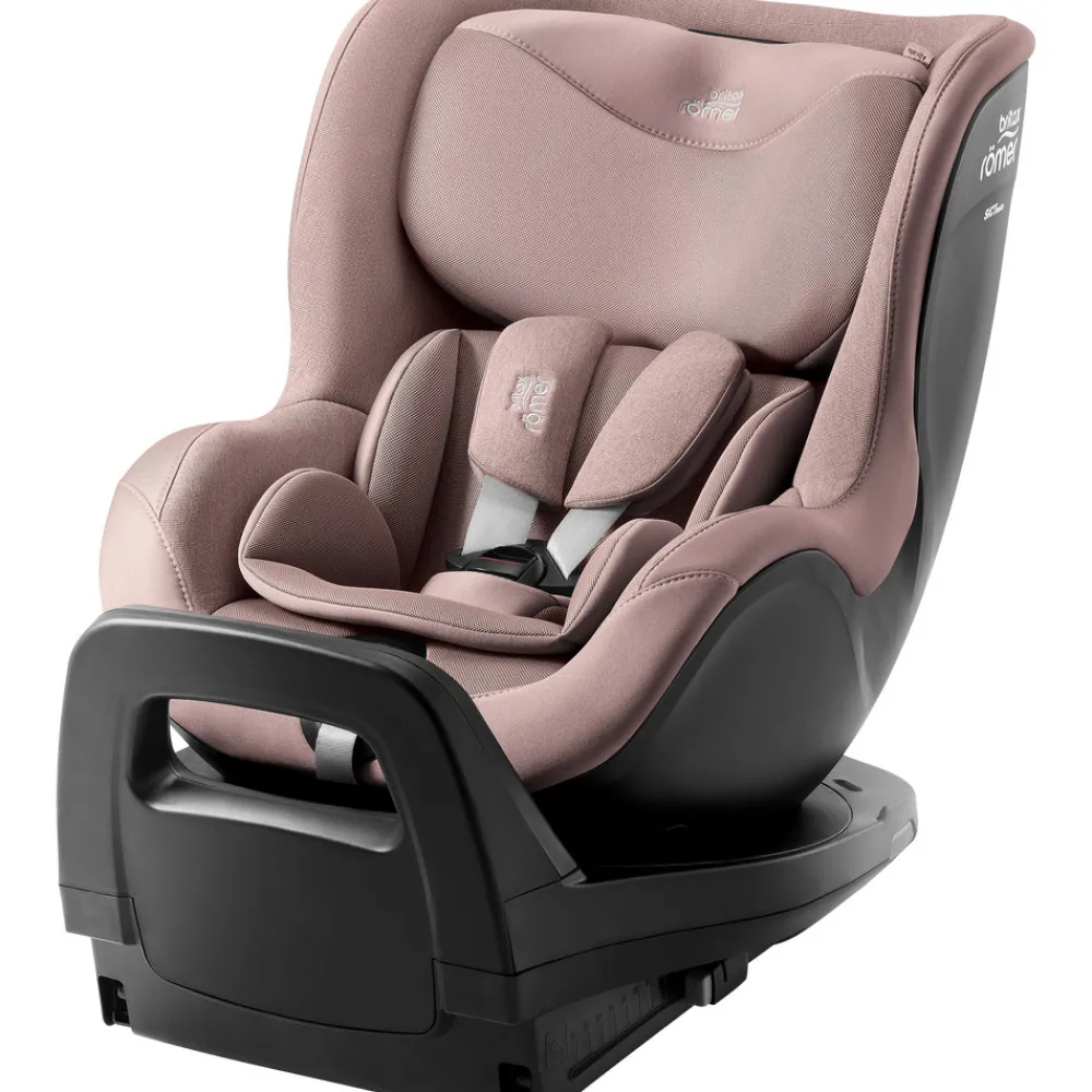Britax Römer Dualfix Pro M Style - Dusty rose- Autostole Med Integreret Baser|Autostole 61-105 Cm (3 Mdr.-4 År)