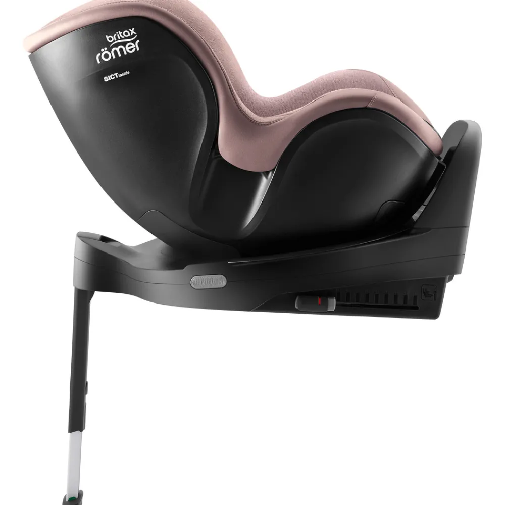 Britax Römer Dualfix Pro M Style - Dusty rose- Autostole Med Integreret Baser|Autostole 61-105 Cm (3 Mdr.-4 År)