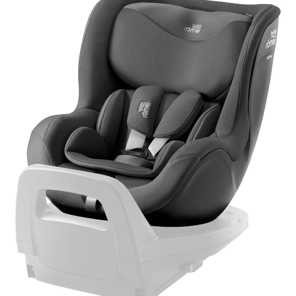 Britax Römer Dualfix 5Z Style - Mineral Grey- Autostole 61-105 Cm (3 Mdr.-4 År)