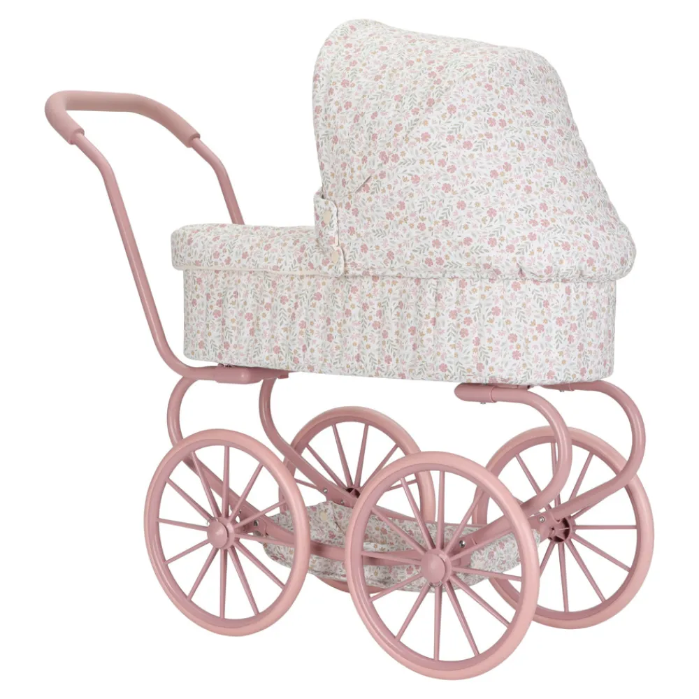 Little Dutch Dukke Barnevogn pink- Dukkevogne & Senge