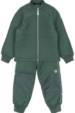 Mikk-Line Duvet Fleece Sæt - Balsam green- Termotøj