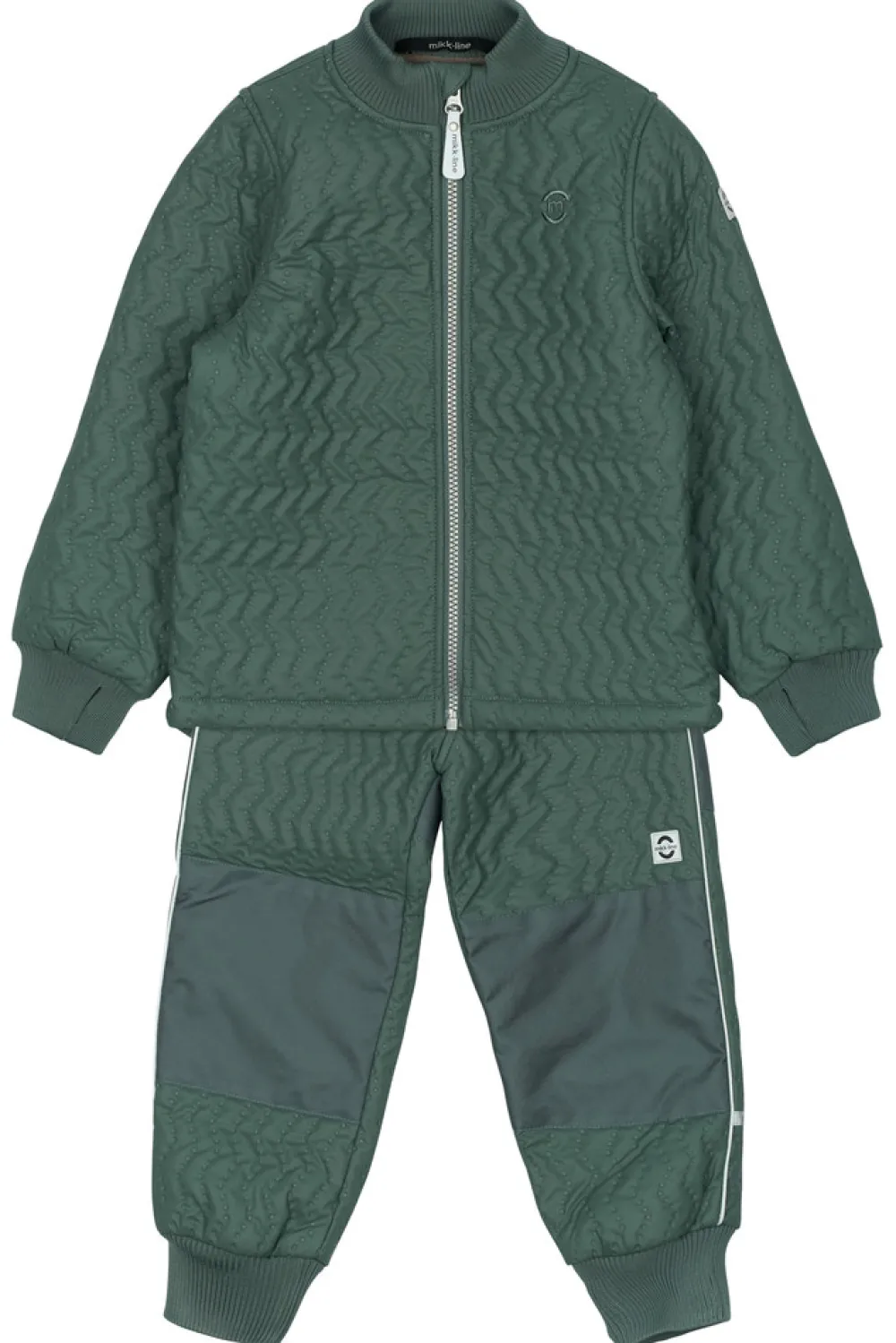 Mikk-Line Duvet Fleece Sæt - Balsam green- Termotøj