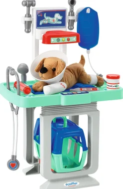 ECOIFFIER Dyrlæge operationsbord m/15 dele- Rolleleg