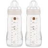 MAM Easy Active Baby Bottle 330ml 2pk Neutral- Sutteflasker