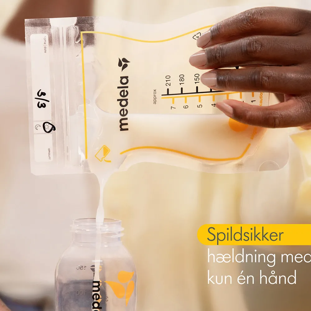 Medela Easy Pour opbevaringsposer til brystmælk, 25 stk- Madopbevaring|Brystpumper