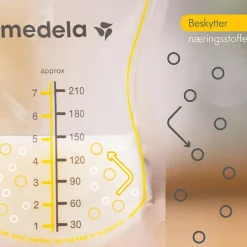 Medela Easy Pour opbevaringsposer til brystmælk, 50 stk- Madopbevaring|Brystpumper