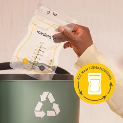 Medela Easy Pour opbevaringsposer til brystmælk, 50 stk- Madopbevaring|Brystpumper