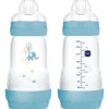 MAM Easy Start Anti-Colic 260ml 2pk Blue- Sutteflasker