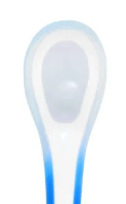 Nuvita EasyEating blå - 2 termosensitive skeer- Bestik