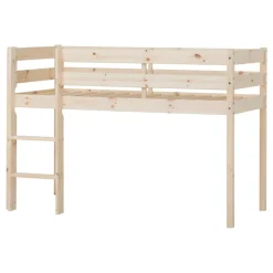 Hoppekids ECO Comfort halvhøj seng 70x160 cm. - natur-Børn Juniorsenge