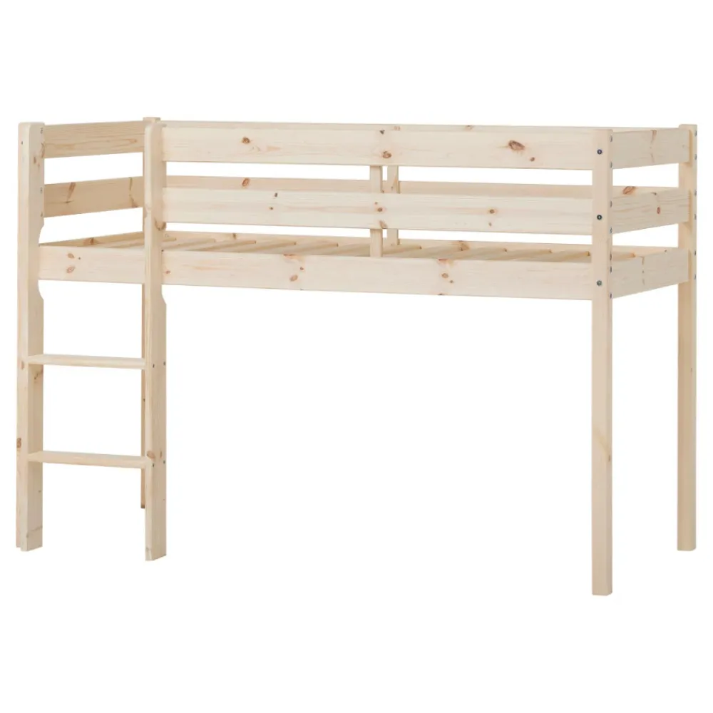 Hoppekids ECO Comfort halvhøj seng 70x160 cm. - natur-Børn Juniorsenge