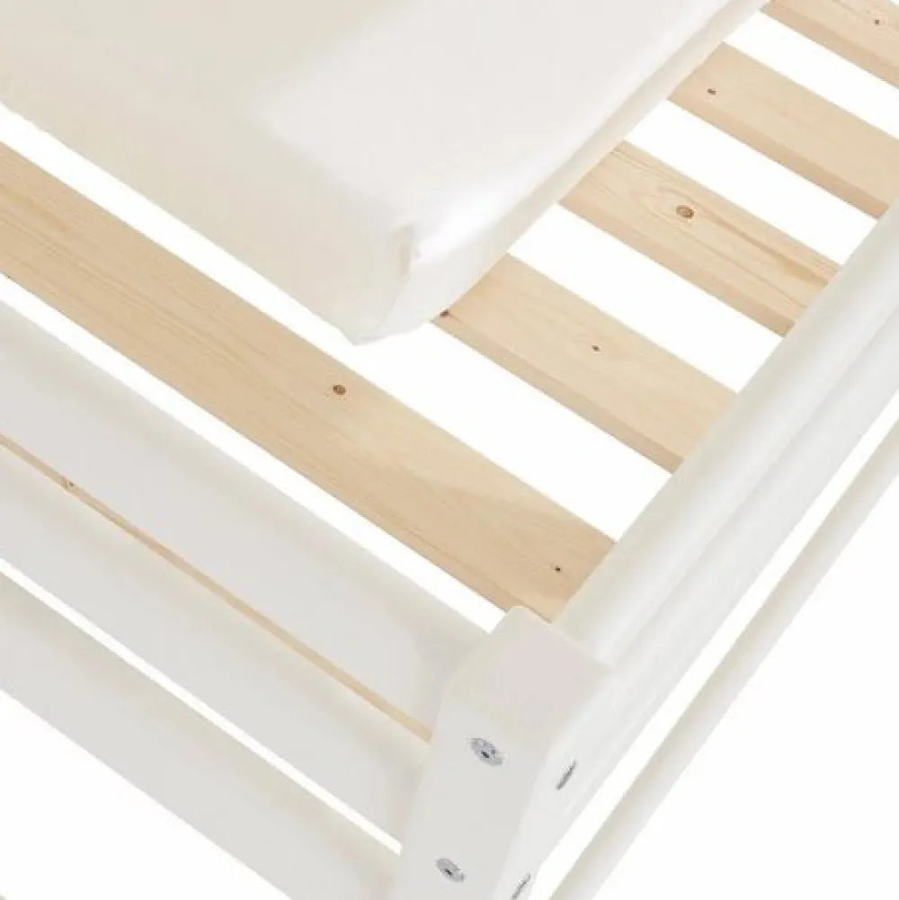 Hoppekids ECO Comfort Juniorseng hvid, med sengehest og skuffesæt-Børn Pakkeløsninger|Juniorsenge