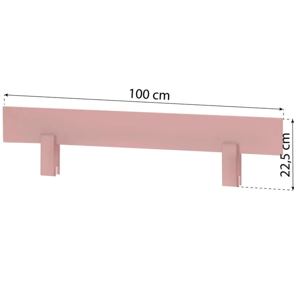 Hoppekids ECO Comfort Sengehest 70x160 cm. - pale rose-Børn Sengeheste