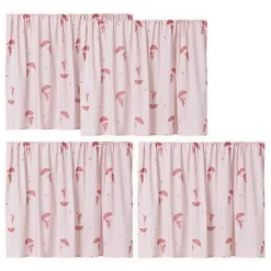 Hoppekids ECO Dream Halvhøj seng (delbar) hvid 90x200, med forhæng rød-Børn Pakkeløsninger|Juniorsenge