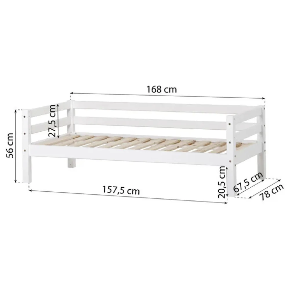 Hoppekids ECO Dream Juniorseng hvid, med sengehest og skuffesæt-Børn Pakkeløsninger|Juniorsenge