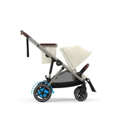Cybex E-Gazelle S - Seashell Beige | light beige- Klapvogne Med Flade Sæder