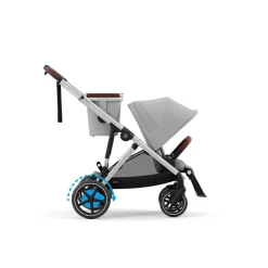 Cybex E-Gazelle S - Stone Grey | mid grey- Klapvogne Med Flade Sæder