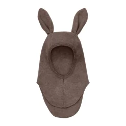 HUTTEliHUT Elefanthue m. Ører Uld Fleece - Brown Melange- Elefanthuer & Huer|Uldhuer, Uldvanter & Uldfutter