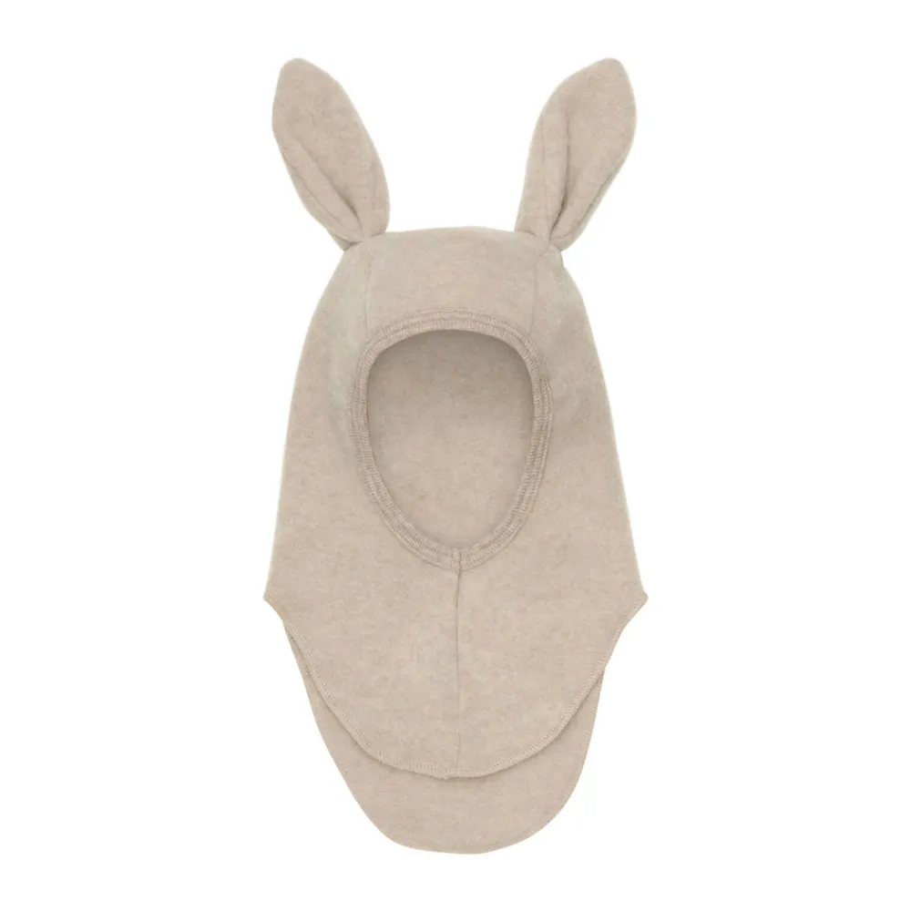 HUTTEliHUT Elefanthue m. Ører Uld Fleece - Camel Melange- Elefanthuer & Huer|Uldhuer, Uldvanter & Uldfutter