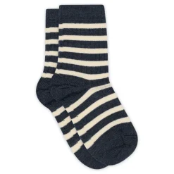 MP Denmark Elis strømpe - Dark Denim Melange- Strømper|Uldstrømper & Uldstrømpebukser