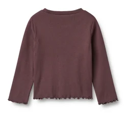 Wheat Else T-shirt Langærmet - Fudge- Bluser