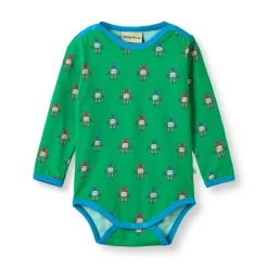 Småfolk Elstar Langærmet Body - Lawn- Bodystocking Langærmet