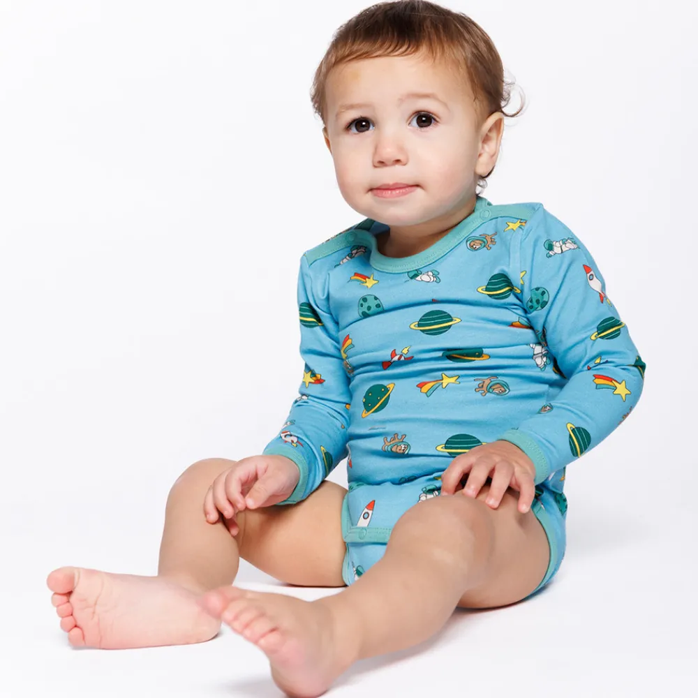 Småfolk Elstar Langærmet Body - Petit four- Bodystocking Langærmet