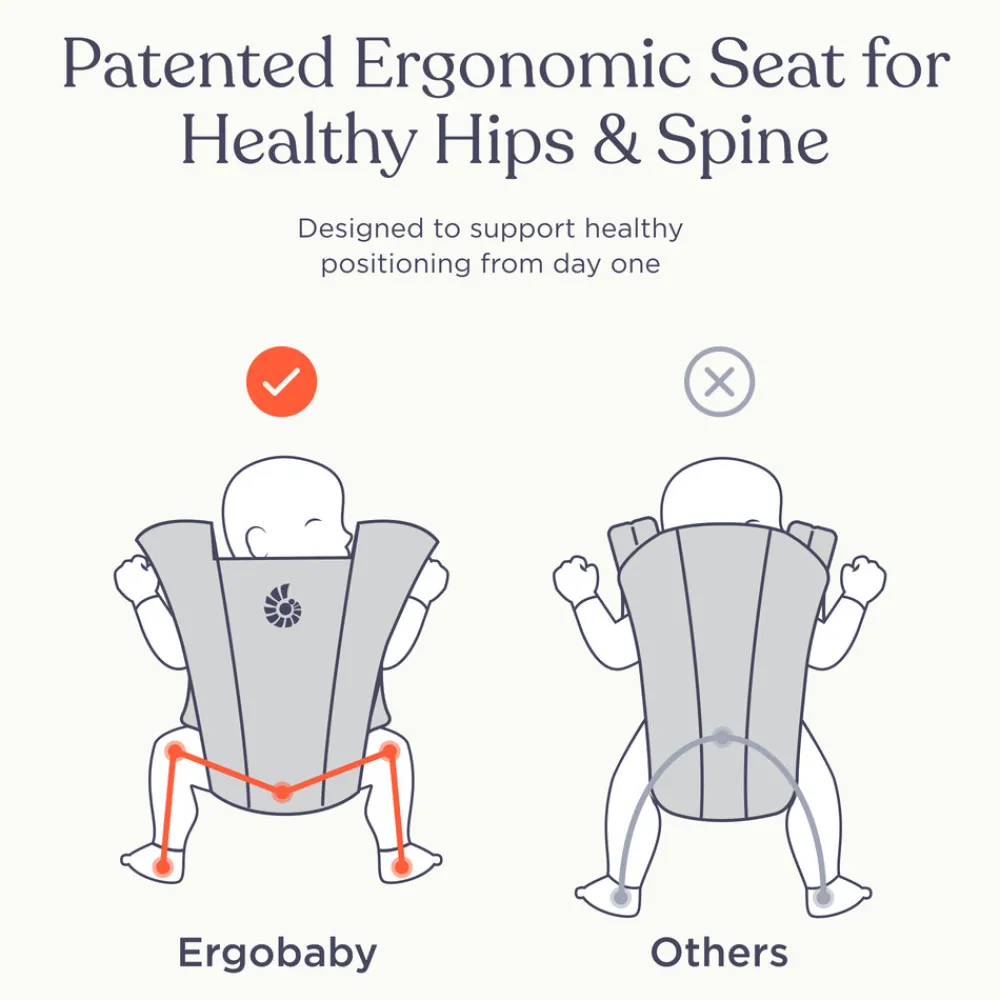 Ergobaby Embrace soft air mesh - blue- Bæreseler & Vikler