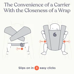 Ergobaby Embrace soft air mesh - blue- Bæreseler & Vikler