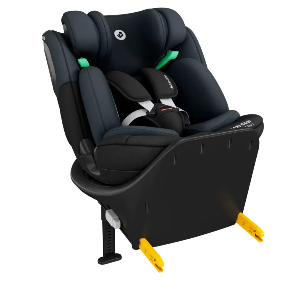 Maxi-Cosi Emerald 360 S - Tonal Black- Autostole Med Integreret Baser|Autostole 40-150 Cm (0-12 År)