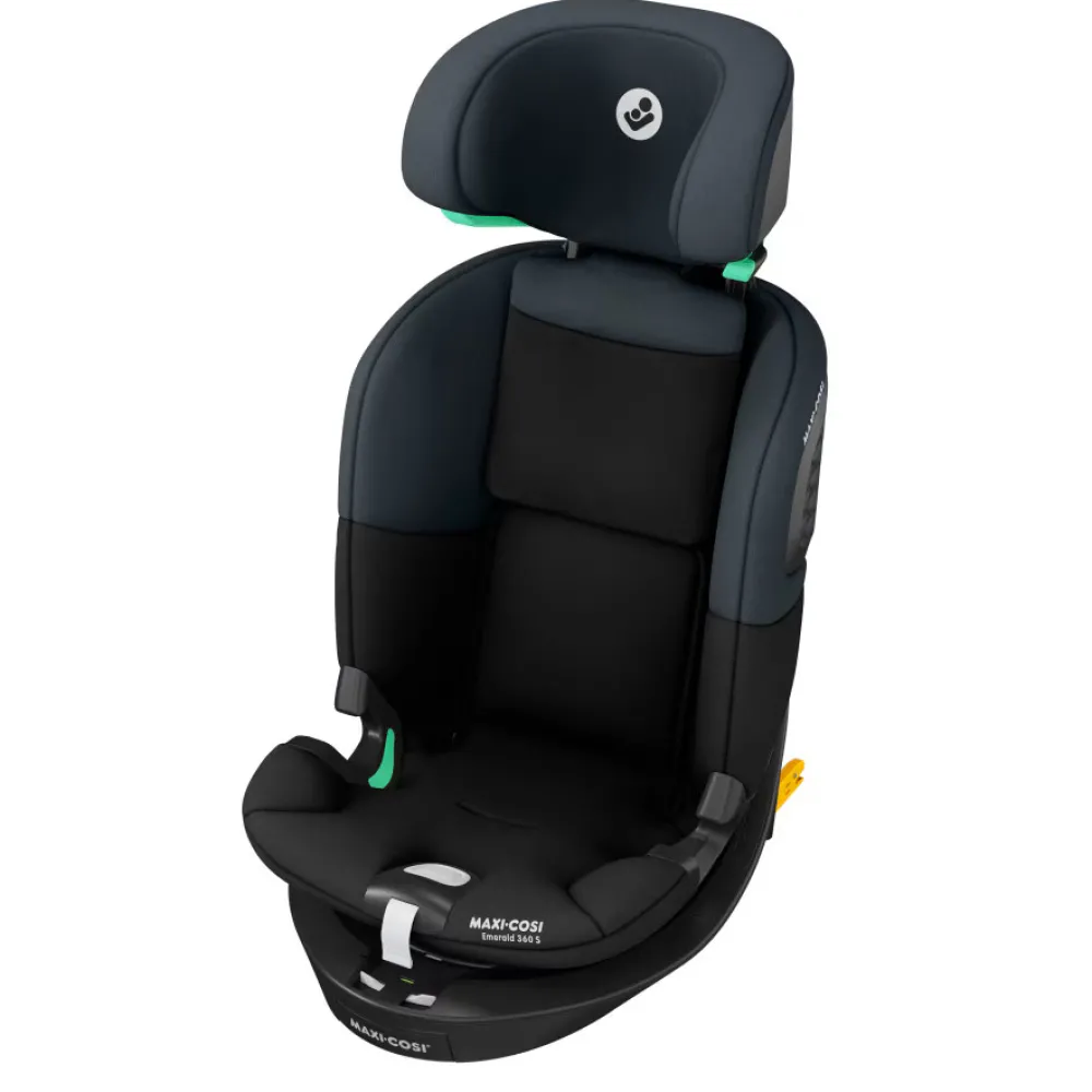 Maxi-Cosi Emerald 360 S - Tonal Black- Autostole Med Integreret Baser|Autostole 40-150 Cm (0-12 År)