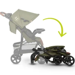 Lionelo Emma Plus klapvogn - green forest- Klapvogne Med Flade Sæder